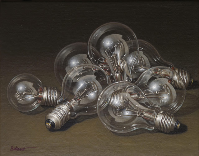 Josep-Enric Balaguer: Accumulation of lightbulbs, 2014-2015 - 19 x 24 cm