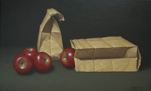 Josep-Enric Balaguer: Bosses de paper i pomes, 2006 - 33 x 55 cm